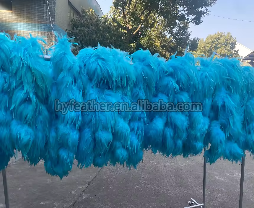 turq saddle feather