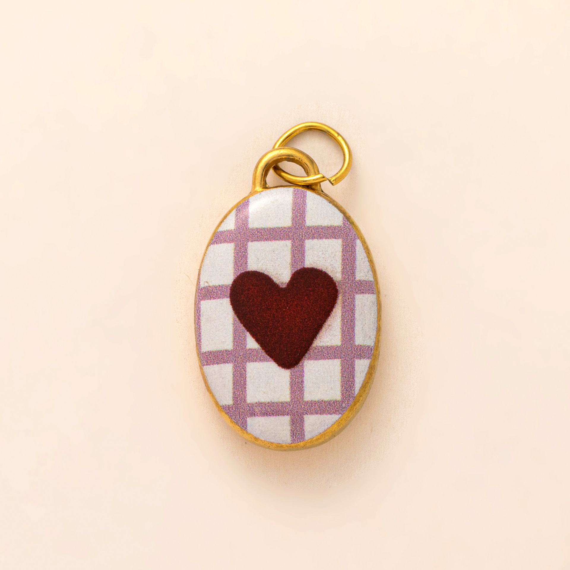 Cuore griglia rossa