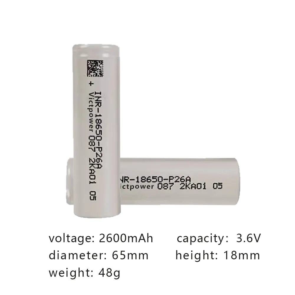 Original 18650 Rechargeable Battery P26A P28A 3.7V 2600Mah 2800Mah Lithium Ion Battery Cell For Molicel