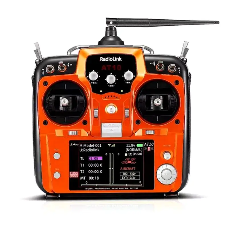 At10II 12 Channels RC Transmitter Radio Remote Controller for Bait Boat Quadcopter