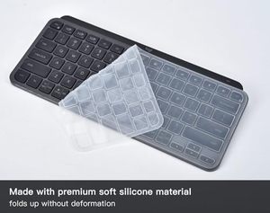 Para Logitech MX Keys Mini Protector de piel de silicona transparente con función impermeable cubierta de teclado iluminada inalámbrica - Product Image 2