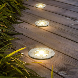 デッキ照明<span class=keywords><strong>LED</strong></span>ガーデンライトAC 110-220地下防水IP67屋外床引込めスポットライト