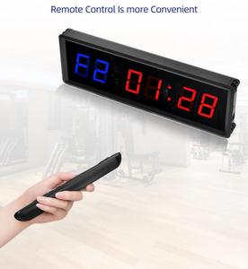 Orologi da scrivania blu blu da 1.5 pollici personalizzati a circuito a 6 cifre Timer per allenamento multifunzione conto alla rovescia per palestra metallo - Product Image 4