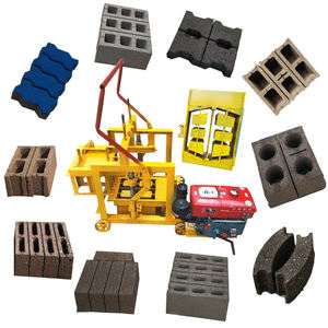 Máquina de bloques que hace la máquina automática de bloques de hormigón huecos de cemento portátil móvil para la construcción - Product Image 1