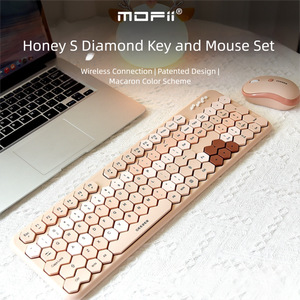 2.4G Draadloos Toetsenbord En Muis Set Ruitvormig Toetsenbord Lange Levensduur Batterij Multimedia Functie 1600Dpi 105 Toetsen - Product Image 3