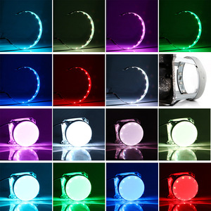 <strong>RGB</strong> Demon Eyes Headlights Projector Lens App Control Devil Eye <strong>Led</strong> Car Decorative Accessories - Product Image 2