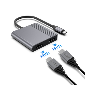Type C to <strong>2</strong> in <strong>1</strong> <strong>HDMI</strong> <strong>2</strong>.<strong>1</strong> <strong>HDMI</strong> Switcher <strong>2</strong> in <strong>1</strong> Out Support 4K @ 60Hz - Product Image 3
