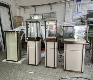 Thâm quyến nhà máy Tùy chỉnh cao cấp đồ trang sức bằng gỗ tủ trưng bày kim loại thép không gỉ tủ trưng bày đồ trang sức - Product Image 5