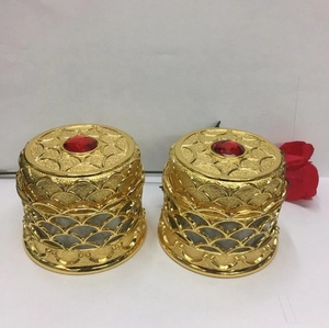 高級ゴールドシルバーパッチ5g10gサフランボトルガラス収納ジャー、食品用蓋付き - Product Image 6