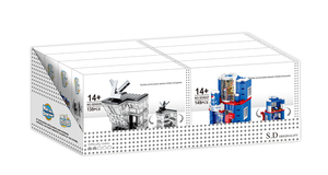 Bloques de construcción de bloques de construcción para niños, juego de bloques de construcción para cultivar la habilidad de manos sobre el modelo de bloques de construcción de cristal, planificación de ciudad - Product Image 3