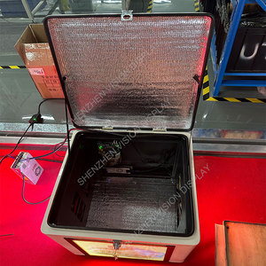 Scatola di consegna in plastica FRP Display a LED a schermo a 3 lati scatole consegna cibo moto controllo gestione intelligente - Product Image 3