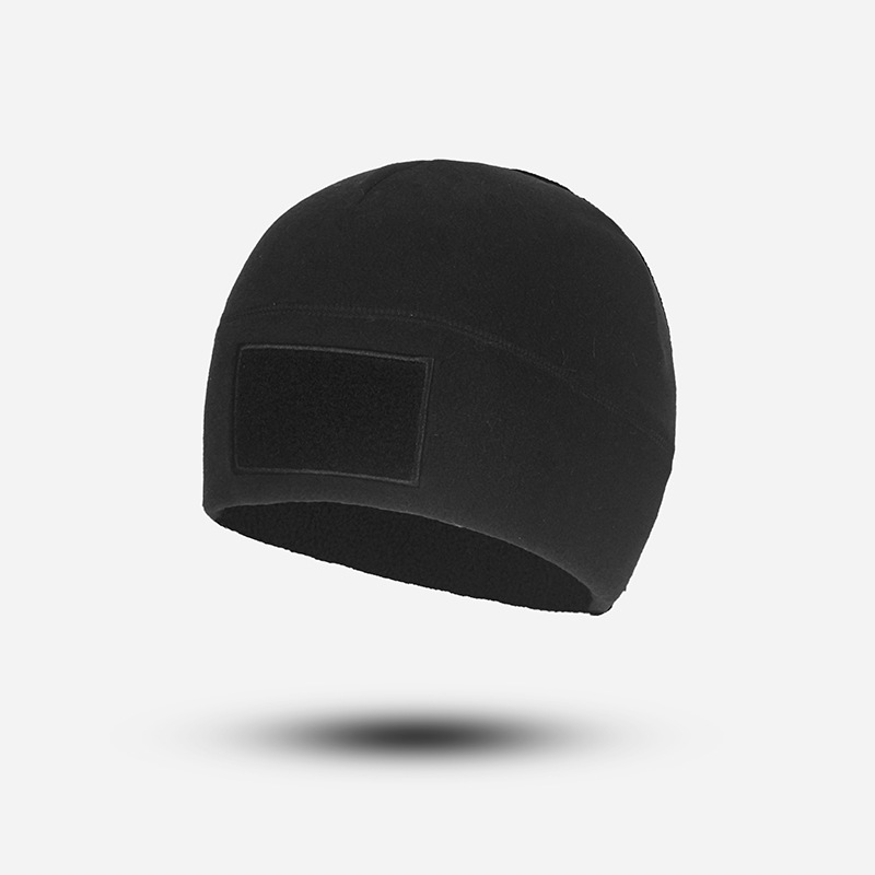 Black fleece cap