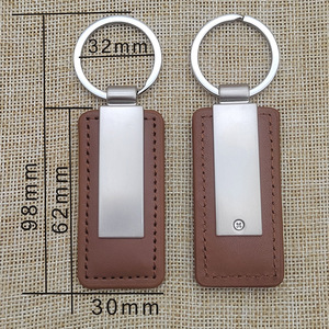 キーホルダーアクセサリーブランクロゴキーホルダー昇華カスタムレザーキーホルダー - Product Image 3