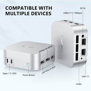 SOAYAN 2025 Neueste Mini-PCs DDR5 Kompakter Büro computer Intel N150 Mini-PC Win11 Pro/Linux Dual Lan Dual Typ C Kleiner PC - Product Image 4