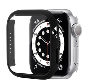 2in1 izle vaka + temperli cam ekran koruyucu için apple watch 7 41mm 45mm 44mm 42mm 40mm 38mm ekran koruyucu ile - Product Image 1