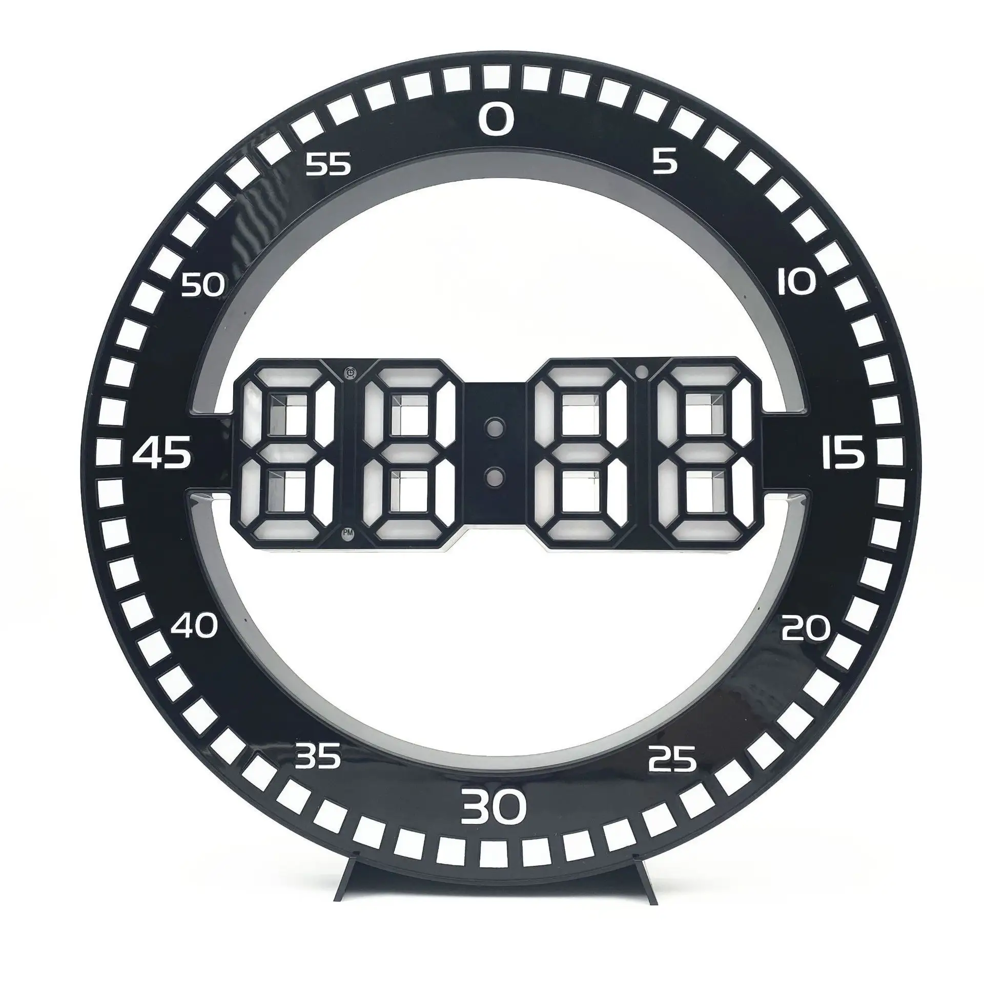 Reloj de mesa Digital 3d Led, alarma de segunda pared con Control de brillo de temperatura, decoración moderna