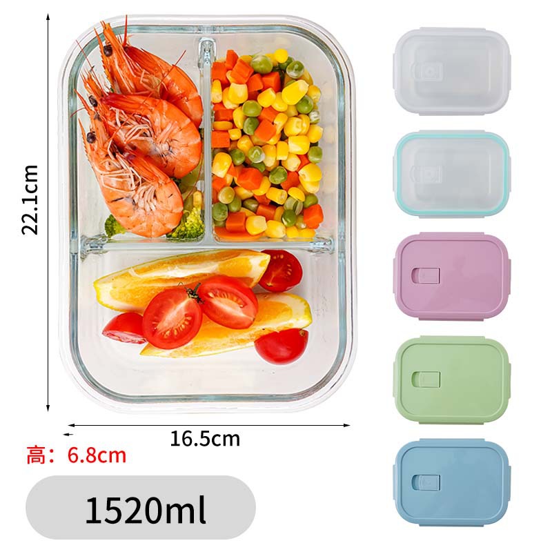 Rectangle 3 compartment-1520ml