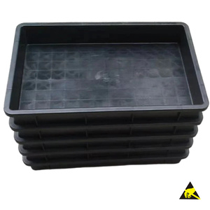 Contenitori impilabili genuini costano contenitore contenitore Esd scatola Ecp vassoi di plastica