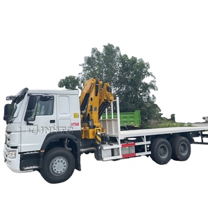 סיני inotruk howo מותג 10 גלגלים 8 טון 10 טון עגורי משאית