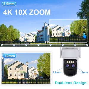 Rscamtom pannello solare esterno PTZ telecamera di sorveglianza 6MP 10X Zoom Auto Tracking App di controllo riproduzione Video prezzo della fotocamera solare - Product Image 6