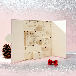 Lịch Giáng Sinh bằng giấy bìa cứng cao cấp, bao bì mỹ phẩm, đếm ngược, cán mờ, lót mút, sản phẩm tùy chỉnh - Product Image 2