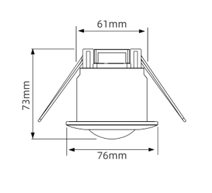 Sensor de movimiento infrarrojo de 360 grados PIR montado al Ras para control de luz Sensores de movimiento y posición Género - Product Image 4
