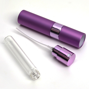 Portátil 10ml Mini Perfume Viagem Atomizador Recipiente De Vidro Recarregável com Colar De Alumínio 8ml Capacidade Metal Base Screw Cap - Product Image 5