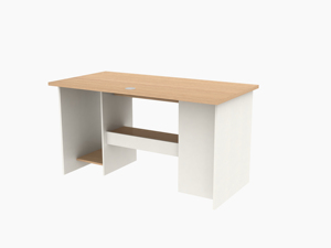 Muebles de oficina modernos, escritorio de ordenador con cajones, gerente simple de roble rojo - Product Image 3