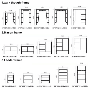 Low Price H <strong>Frame</strong> <strong>Scaffolding</strong> Sizes <strong>Movable</strong> <strong>Frame</strong> <strong>Scaffolding</strong> Stand <strong>Frame</strong> <strong>Scaffolding</strong> for Building - Product Image 2