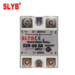 Zhejiang Wenzhou Factory Single Phase Solid State <strong>Relay</strong> SSR-60 DA 3-32VDC <strong>Input</strong> to 24-380VAC <strong>Output</strong> - Product Image 2