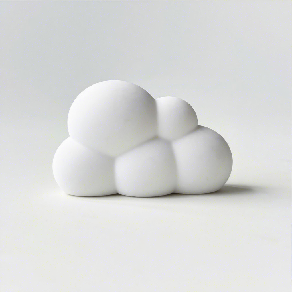 3d large white cloud