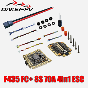 Betaflight FC 55A 60A 70A 8S 12S BLheli ESC Pilhas com 4IN1 ESC Barómetro <span class=keywords><strong>Sensor</strong></span> Metal F435 Controlador de Voo - Product Image 5