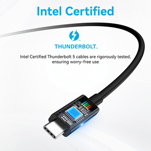 Acasis 80Gbps Thunderbolt 5 kablo, 120 gbps'ye kadar bant genişliği artışı ve Thunderbolt 4 kablosuyla uyumlu 240W şarj - Product Image 6
