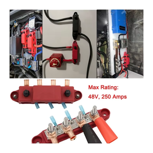 High Strength Power Distribution <strong>Busbar</strong> with Cover 3/8in Universal for Marine Power Distribution Terminal Weather Resistance - Product Image 2