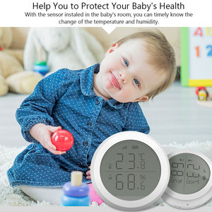 RSH Tuya ZigBee <strong>Temperature</strong> <strong>Humidity</strong> <strong>Sensor</strong> With LCD Screen Display Battery Included <strong>Temperature</strong> and <strong>Humidity</strong> <strong>Sensor</strong>