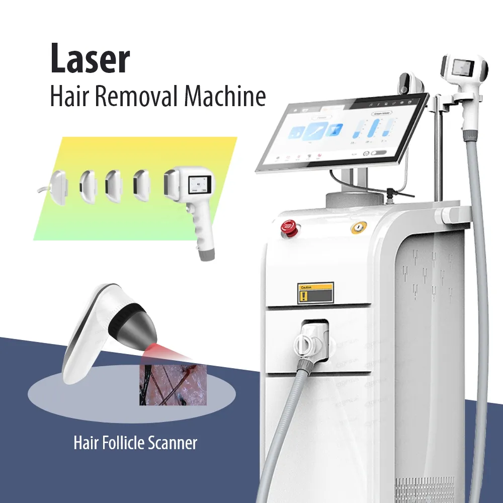 ICE cooling oem permanent all colour diode laser hair removal machine