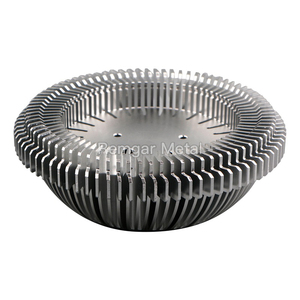 Custom Cnc Turning Extruded Heat Sink Profile Radiator Aluminum Round Sunflower <strong>20w</strong> AR111 Led Bulb Light <strong>Heatsink</strong> - Product Image 1