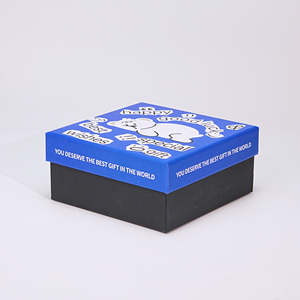 High Quality Black Packaging Paperboard Gift <strong>Box</strong> with Custom Logo Small Lid and Base Sponge Liner Embossing Printing - Product Image 1