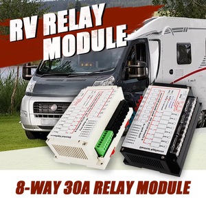 8-канальный релейный модуль TYTXRV DC 12V 30A с предохранителем для электрических систем RV - Product Image 6