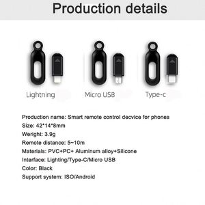 Tragbares Smartphone Universal Wireless Infrarot Selfie Fernbedienung RC Fernbedienung Empfänger - Product Image 5