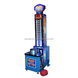 コイン式キングオブザハンマーボクシングゲームマシン金属構造アミューズメントアーケードチケット宝くじのスポーティなスタイル