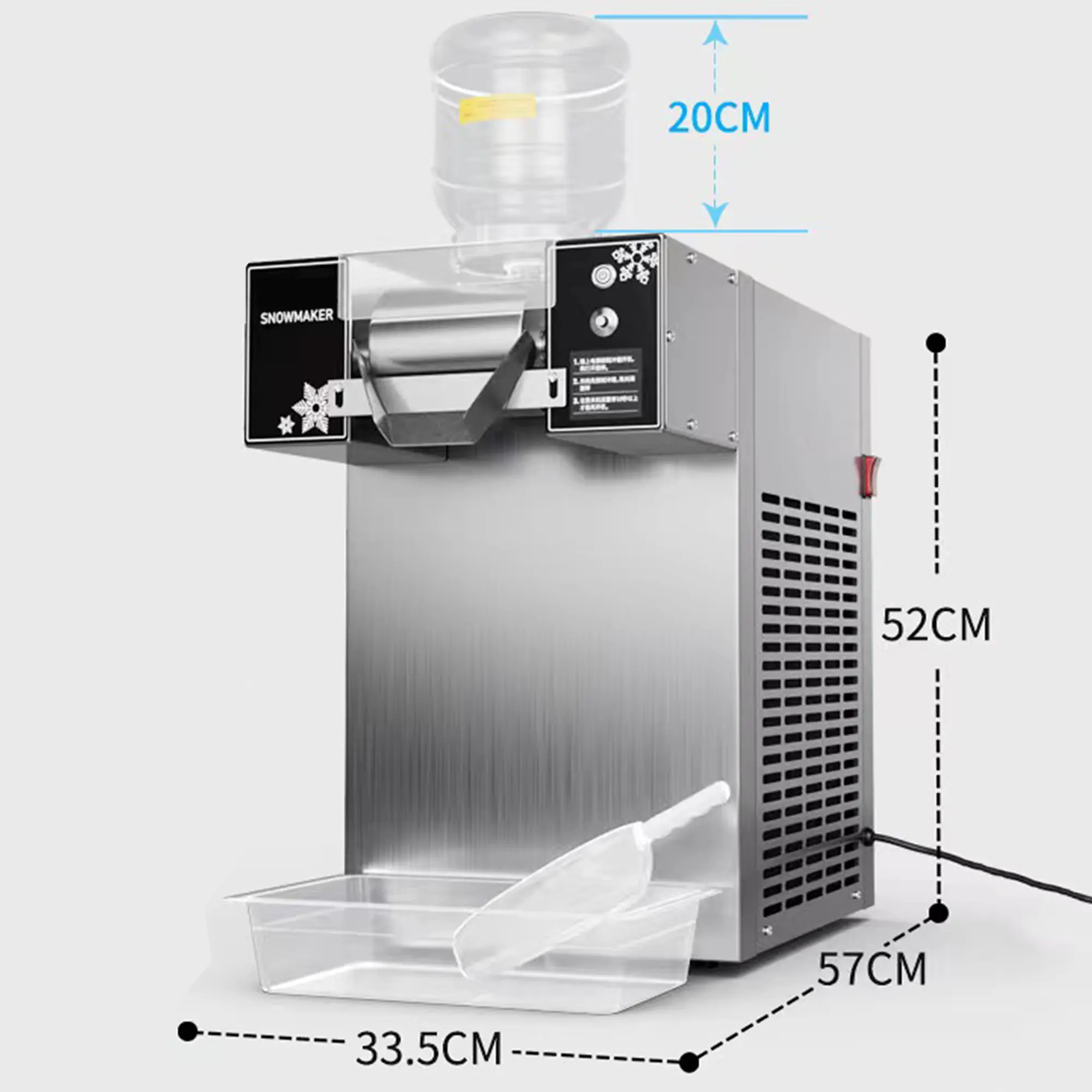 BesCool mesin es salju komersial pabrik OEM langsung baru mesin pembuat es dan salju cepat