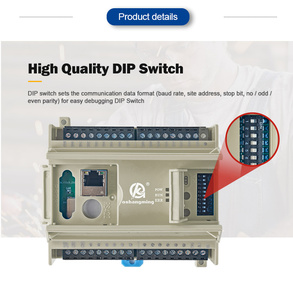 Modulo di ingresso digitale Ethernet Huaqingjun 12 canali RS485 Modbus RTU/TCP modulo di acquisizione dati RJ45 12DI per automazione IoT - Product Image 3
