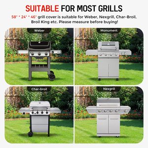 Factory Direct Sales Tear Resistant Waterproof BBQ Grill <strong>Cover</strong> Uv protection Burner <strong>Cover</strong> with Storage Bag - Product Image 6