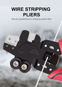 Neues 8 1 Glasfaser-FTTH-Werkzeug kabel Drei Miller-Klemm-Abisolierzangen Schere Saubere Baumwolle für 4G IP 3G TCP-Netzwerke - Product Image 4