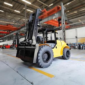Novo 3t 5t 10t 15t 18t Empilhadeira Diesel Grande Tonelagem Combustão Interna Carga Hidráulica Descarga Empilhadeira De Combustível