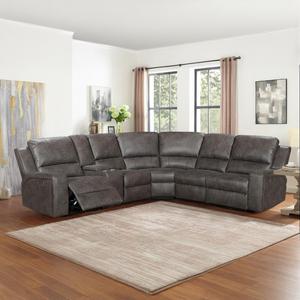 Hot bán hiện đại thoải mái cắt góc ngồi có thể ngả <span class=keywords><strong>sofa</strong></span> Set nối dài giữ cốc gỗ đồ nội thất phòng khách 7016 - Product Image 4