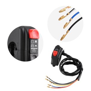 Interruttore di comando manubrio per moto moto 7/8 supporto manubrio impermeabile su interruttore di avviamento - Product Image 2
