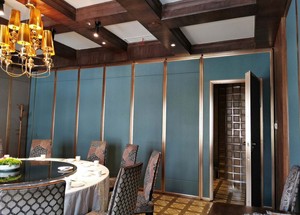 Office Manual Mobile Operable <strong>Partition</strong> Wall for Conference Room Living Room Warehouse Sliding Pivoting <strong>System</strong> with Door Passage - Product Image 3