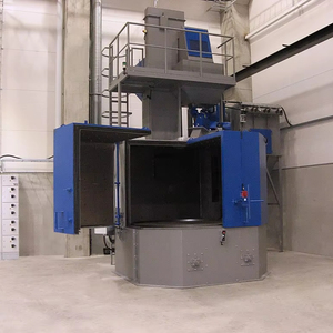 Casting Valve <strong>Sand</strong> Removal Q3512 <strong>Rotary</strong> Turning <strong>Table</strong> <strong>Sand</strong> <strong>Blasting</strong> Machine / Shot Blaster with Auto Recovery